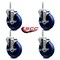 Service Caster 5 Inch Solid Polyurethane Wheel Swivel 58 Inch Threaded Stem Caster Set with Brake SCC SCC-TS20S514-SPUS-TLB-58212-4 - alternate 3